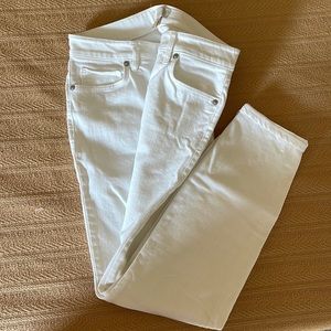 Loft white skinny jeans